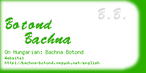 botond bachna business card